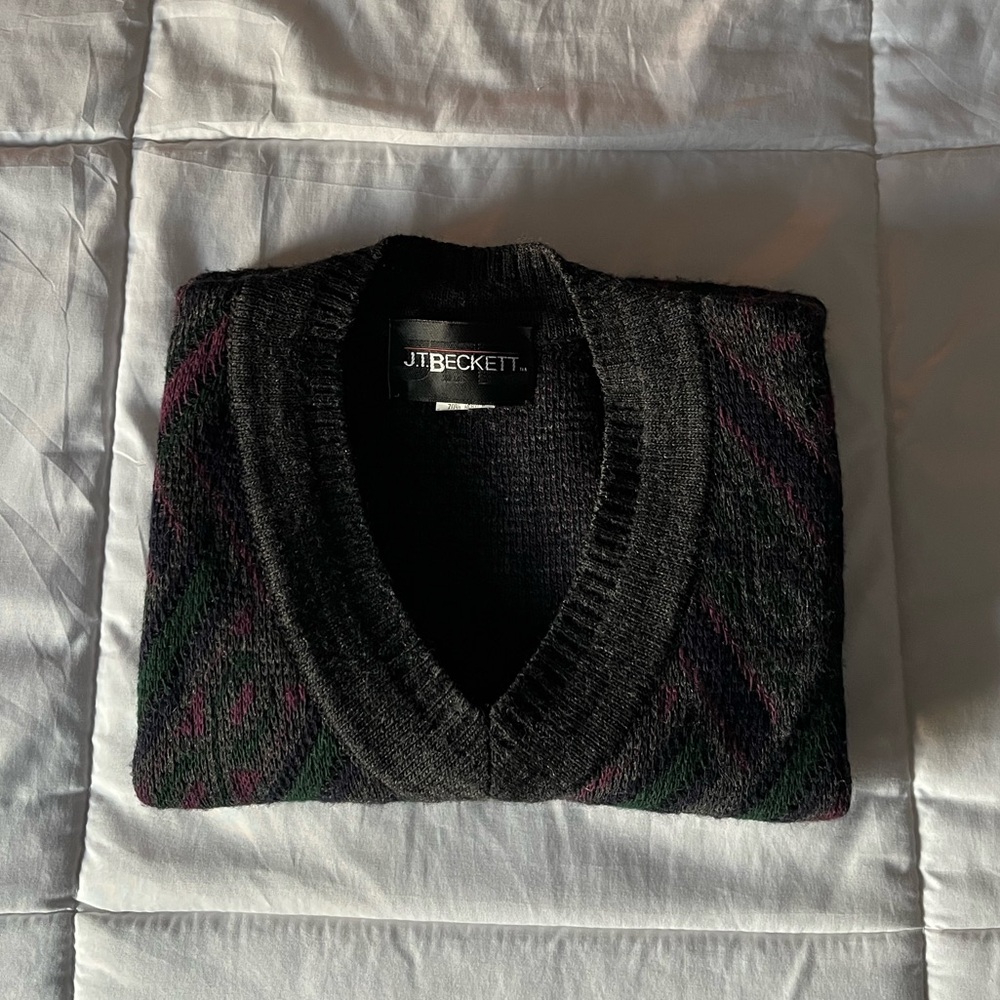 Vintage Multicolored Sweater Vest